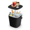 3-in-1 Cooler Bar Table with Storage Rack, Portable and Weatherproof